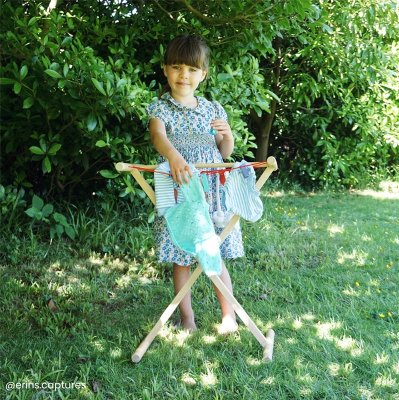 Bigjigs Toys Leseno stojalo za sušenje perila