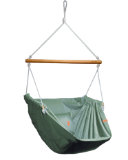 Hängande avslappningsstol olivgrön HOJDAVAK MAXIMUS OUT med kudde, Trä Utomhus