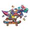 Mudpuppy Puzzle Jurski skatepark 75 kosov