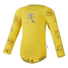 Body smyk obrazek DRUK Outlast® - żółtozielony/żółtozielone zwierzątka