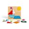 Bigjigs Toys Fa fűzős játék Geometriai formák