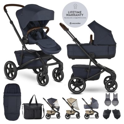 EASYWALKER Kombi-Kinderwagen Jimmey Indigo Blue XXL RWS