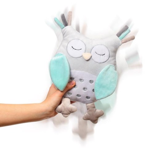 BABYONO Peluche hibou Sofia bleu