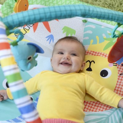 BRIGHT STARTS Hrací deka Wild Wiggles s aktivitami 0m+