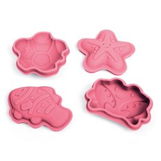 Bigjigs Toys Silikónové formičky ružové Coral