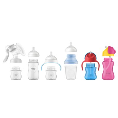 Philips AVENT Manual breast pump, starter set + Breast milk bags 180 ml, 25 pcs