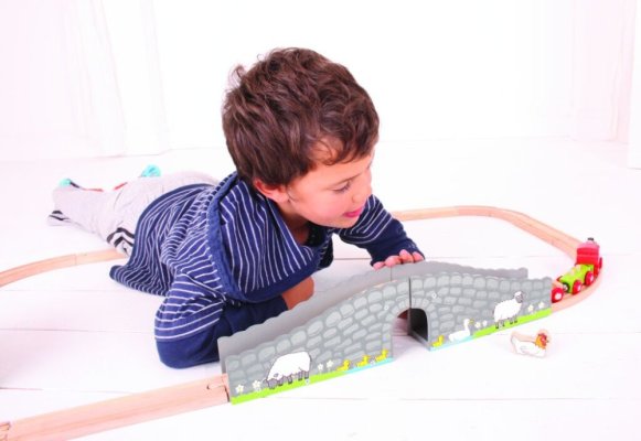 Bigjigs Rail Quinta ponte com túnel