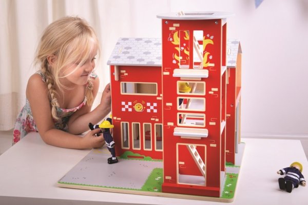Bigjigs Toys Stație de Pompieri