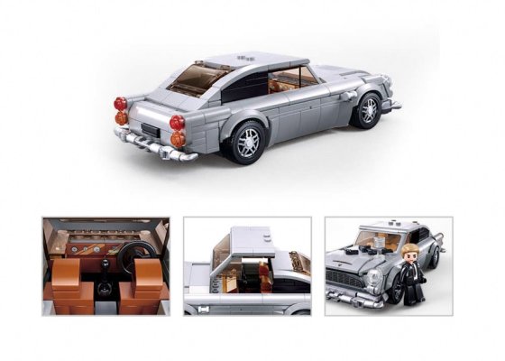 Sluban Model Bricks M38-B1125 Voiture d'agent secret