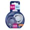 LOVI Dynamischer Silikonschnuller Prime 18m+ 2 Stk. Baby Blue/Blue