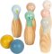 small foot Jogo de Bowling de Madeira Garden Buddies