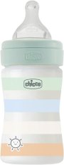 CHICCO Babyfles Welzijn siliconen 150 ml jongen