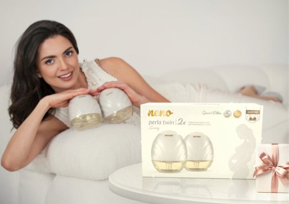 NENO Milchpumpe Duo elektrisch, freihändig, Perla Twin