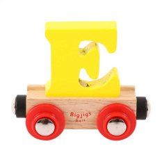 Bigjigs Rail Wagonik drewnianej kolejki - Litera E