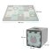 KINDERKRAFT Schaumstoff-Puzzlematte Luno Shapes 185 x 165 cm Mint, 30 Stück, Premium