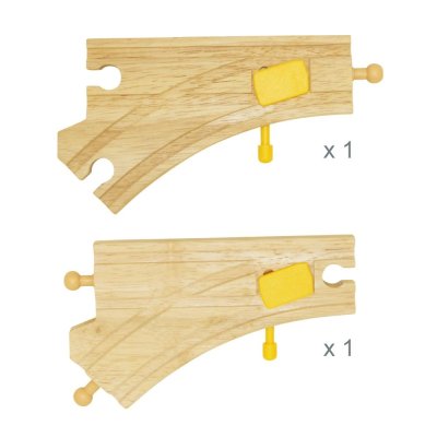 Bigjigs Rail Zwrotnica rozjazdowa 2 szt.