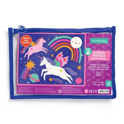 Mudpuppy Puzzle Einhorn Magic in Tasche 12 Teile