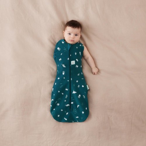 ERGOPOUCH Swaddle and sleeping bag 2in1 Cocoon Ocean 3-6 m, 6-8 kg, 0.2 tog