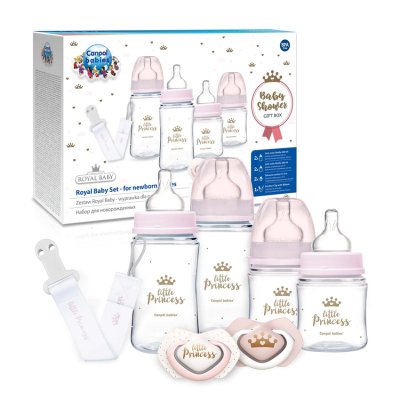 CANPOL BABIES Conjunto presente para recém-nascidos Royal bebê rosa