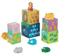 2Kids Toys Bausteine mit Safari Tieren