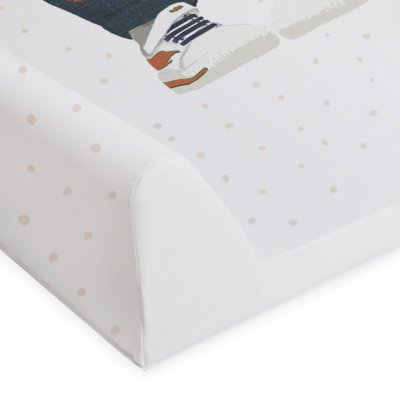 CEBA BABY Wickelauflage 2-seitig mit fester Platte (50x70) Comfort Fluffy Puffy Joe