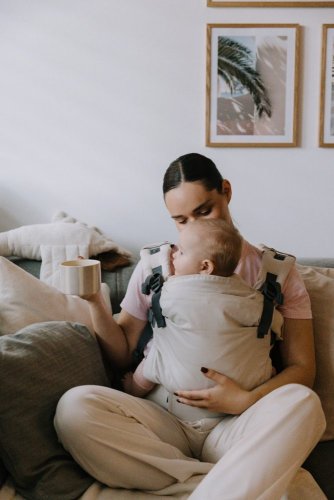 BOBA Baby carrier X cotton - Organic Stone