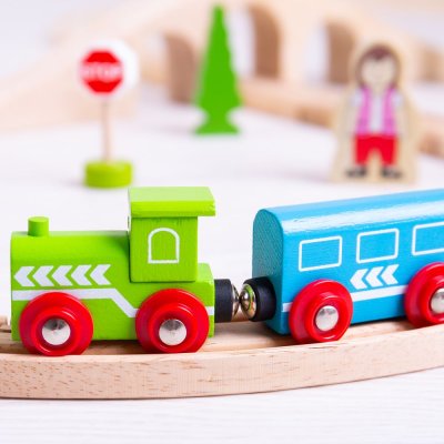 Bigjigs Rail Pista de Comboio de Madeira em Oito