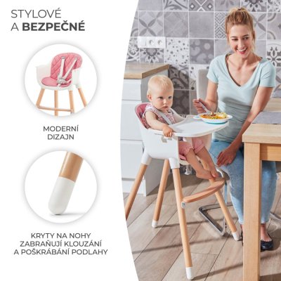 KINDERKRAFT Esszimmerstuhl Sienna rosa