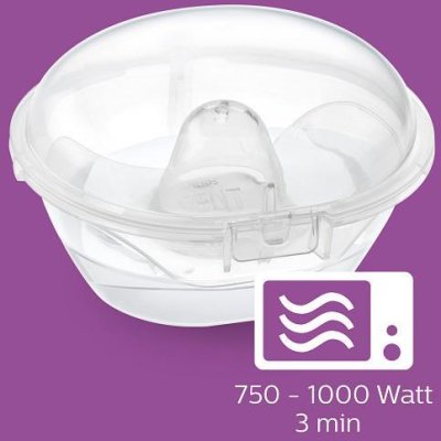 Philips AVENT Protector de pezones - mediano 2 piezas + caja esterilizada + Protectores mamarios desechables 60 piezas