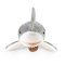 Rappa Pluche witte haai 51 cm ECO-FRIENDLY