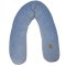 Cuscino da allattamento EKO Velvet Giraffe blu 180 cm