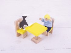 Bigjigs Toys Set družine za hiško