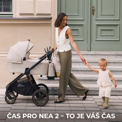 KINDERKRAFT Kombinirani voziček Nea 2 2v1 Midnigth Black