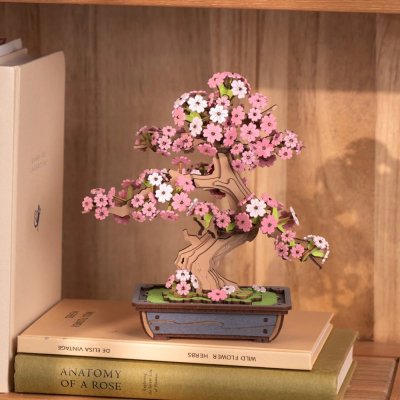 RoboTime 3D lesena sestavljanka Bonsaj sakura