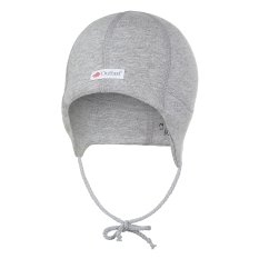 Čiapka šmyk zaväzovacia - plochý šev Outlast® - sivý melír