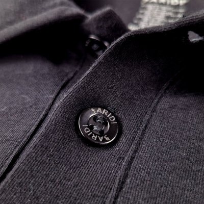 Polo da uomo KR sottile Outlast® - nero