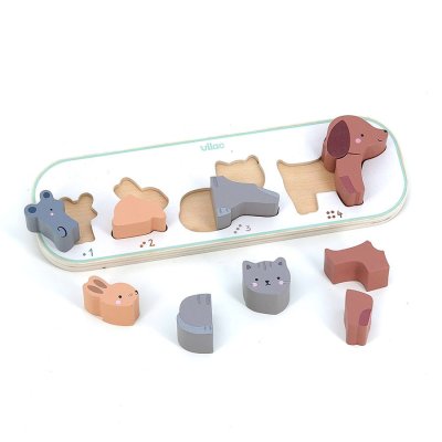 Vilac Betétes puzzle Állatokkal tanulok számolni Sarah Betz