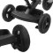 KINDERKRAFT SELECT Tricycle Easytwist Platinum Grey, Premium