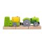 Bigjigs Rail Traktor mit grünem Anhänger