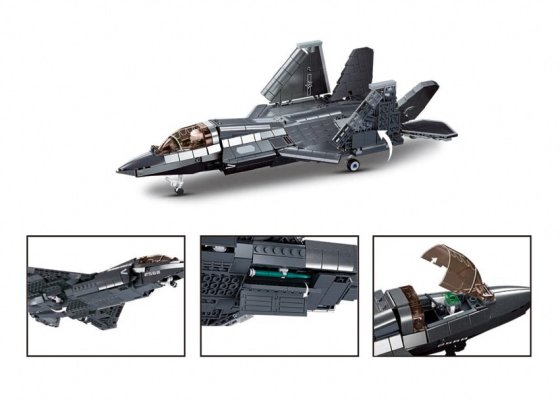 Sluban Stealth Aircraft Metal, version med metallbeläggning J-35S M38-B1186