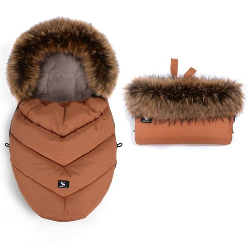 Set borsa e maniche per passeggino Moose MINI Yukon Amber COTTONMOOSE