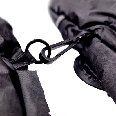 Guanti con pollice Outlast® - nero-ricamo rosa