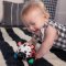 OBALL Autíčko a hrkálka 2v1 Curious Car zebra Zen™ 3m+