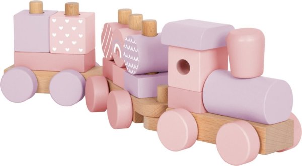 small foot Aufsteck-Holzzug rosa