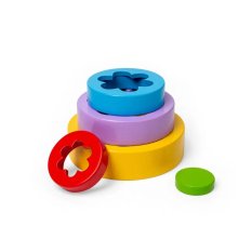 Bigjigs Toys Stapelbarer Blumenturm
