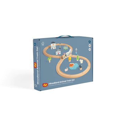Circuito de Tren de Madera en el Bosque Bigjigs Toys