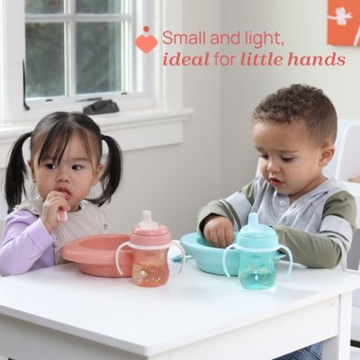 CHICCO Löffel und Gabel Edelstahl - teal, 18m+