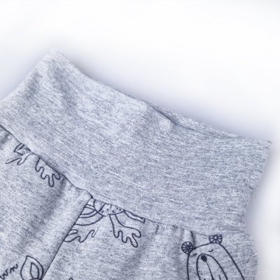 Joggingbroek smyk PRINT Outlast® - grijze melange dieren