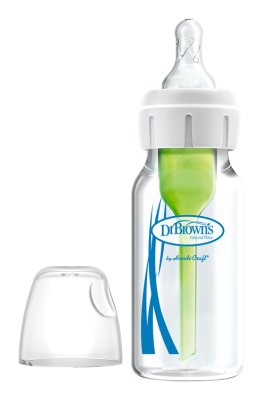 DR.BROWN'S Babyflasche Options+ Glas Anti-Kolik 120 ml – 1 Stück (SB41001-P4)