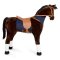 small foot Cavallo da seduta XL marrone con suono
